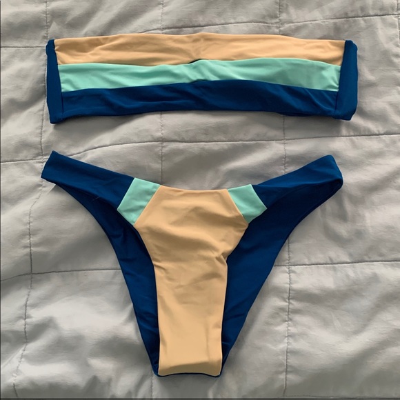 Roselypink Other - Roselypink bandeau bikini set